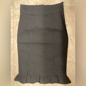 Spring Street Black Pencil Skirt